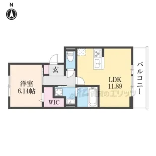 Belle Fleur (ベルフルール)【3階】の間取り