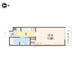 コージーコート膳所【506号室】の間取り