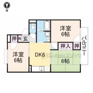 シャルム谷【2階】の間取り