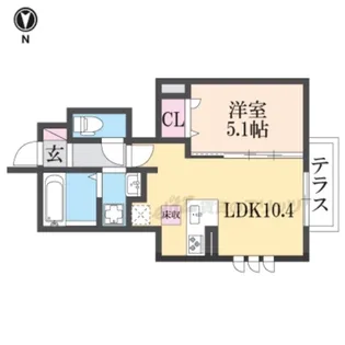 メゾン・ド・雅【1階】の間取り