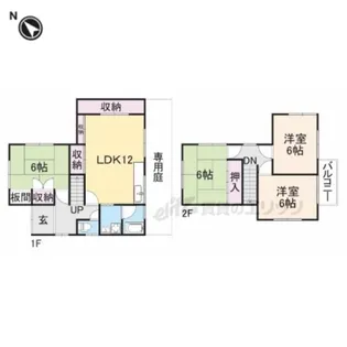 奈良県生駒市小平尾町【一戸建】の間取り