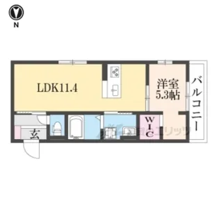 アイル京都山科【3階】の間取り