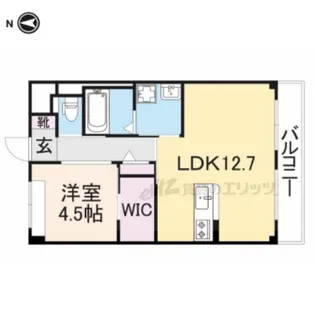 ウインドビバーチェ【103号室】の間取り