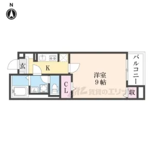リグノ天理【2階】の間取り