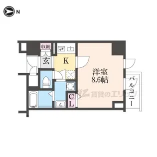 DCガーデン京都西【8階】の間取り