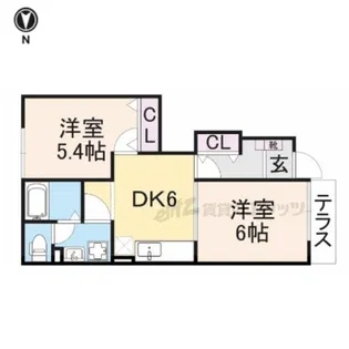 メゾン・フォレストB棟【1階】の間取り