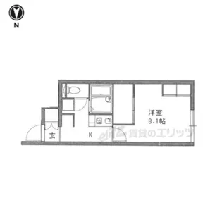 レオパレスハルサキ【105号室】の間取り