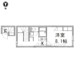 レオパレスハルサキ【203号室】の間取り