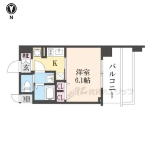 プレサンス京都室町通紫水【2階】の間取り