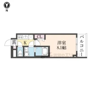 グランカーサ京都駅前【3階】の間取り