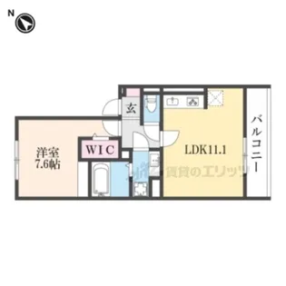 アイル東近江【3階】の間取り