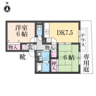 メゾン・ラフィーネ B棟【1階】の間取り