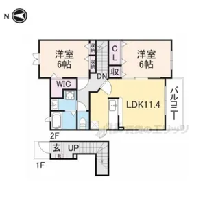 ベル ファミーユ?2番館【2階】の間取り