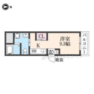 CHOU CHOU MAKINOHONMACHI【2階】の間取り