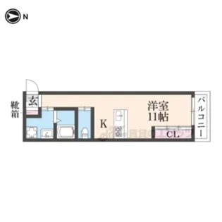 CHOU CHOU MAKINOHONMACHI【2階】の間取り