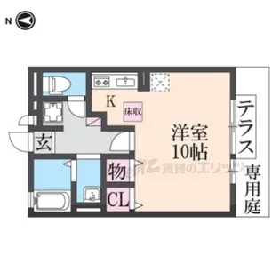 セジュール築地【103号室】の間取り