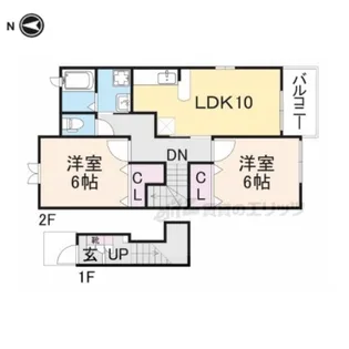 ビバ・カルテット【2階】の間取り