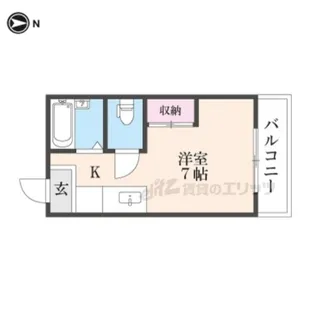 ハイクレスト光善寺【1階】の間取り