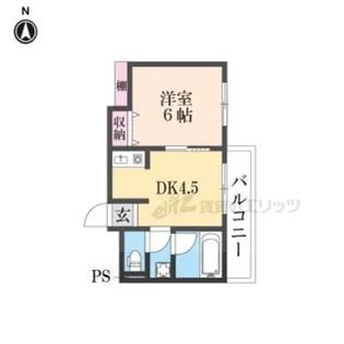 パストラル生駒【2階】の間取り