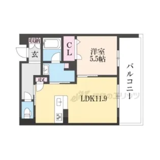 シャーメゾン森南【203号室】の間取り