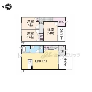 パルモ・ドゥ・メール【102号室】の間取り