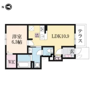 メゾンドカルム?【1階】の間取り