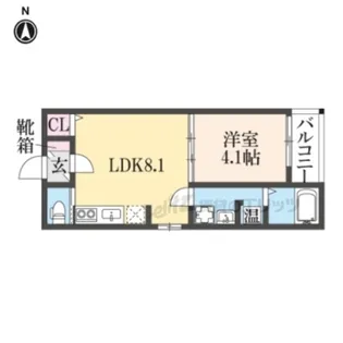 Kvell Garden 香里【3階】の間取り
