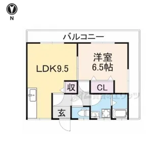 MAYUMIハイツ10番館指月【2階】の間取り