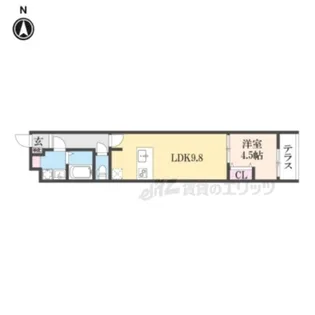 LaFiteSHIMOGAMO【1階】の間取り