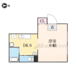 ワールド東寺【51号室】の間取り