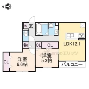 CASA SEON【302号室】の間取り