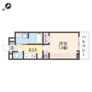 キューポスメゾン【2階】の間取り