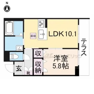 シャーメゾンFUJIMOTO【1階】の間取り
