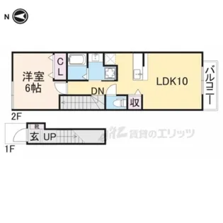 サニーコートB棟【2階】の間取り