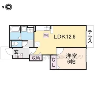 ブリーゼ・F【1階】の間取り