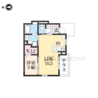ジェルメ八木【1階】の間取り