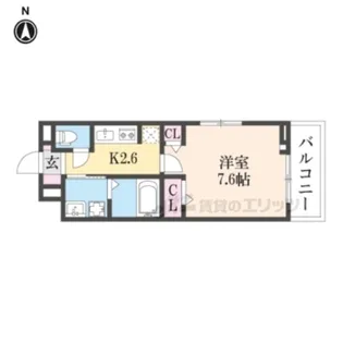 カーサ フェンテ【2階】の間取り