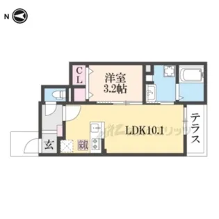 ヴィントミューレ【1階】の間取り