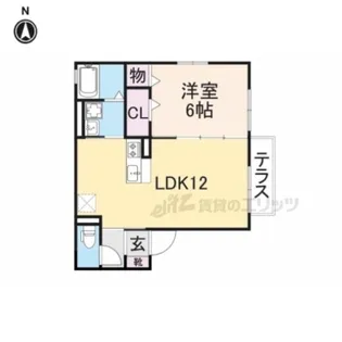コージーコート八木 D棟【102号室】の間取り
