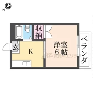 ウィステリアコーポ【204号室】の間取り