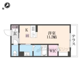 シャーメゾンT.S?【1階】の間取り