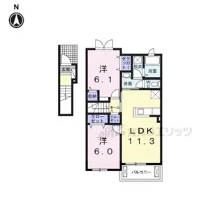ウインドヒル神南?【2階】の間取り