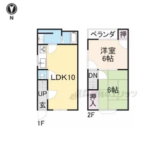 京都府向日市上植野町山ノ下【一戸建】の間取り