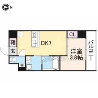 ウインズコート京都西陣【5階】の間取り