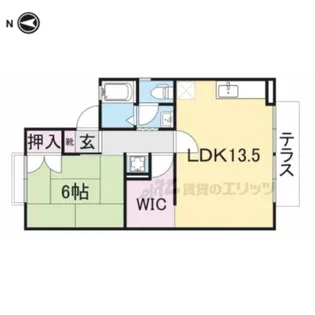 ヴェルジェ【1階】の間取り