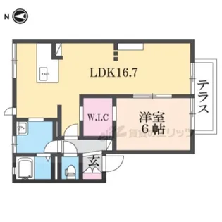ハイツ池田E【1階】の間取り