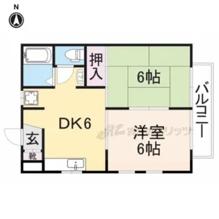 クオリティ8004【2階号室】の間取り
