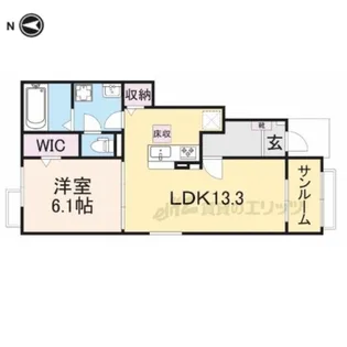 ベル・グロワール【1階】の間取り