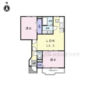 アヴェニール太子【1階】の間取り