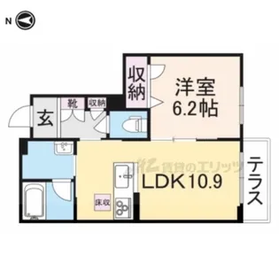 シャーメゾンクレール【1階】の間取り